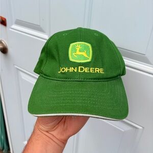 JOHN DEERE hat farming tractors green embroided